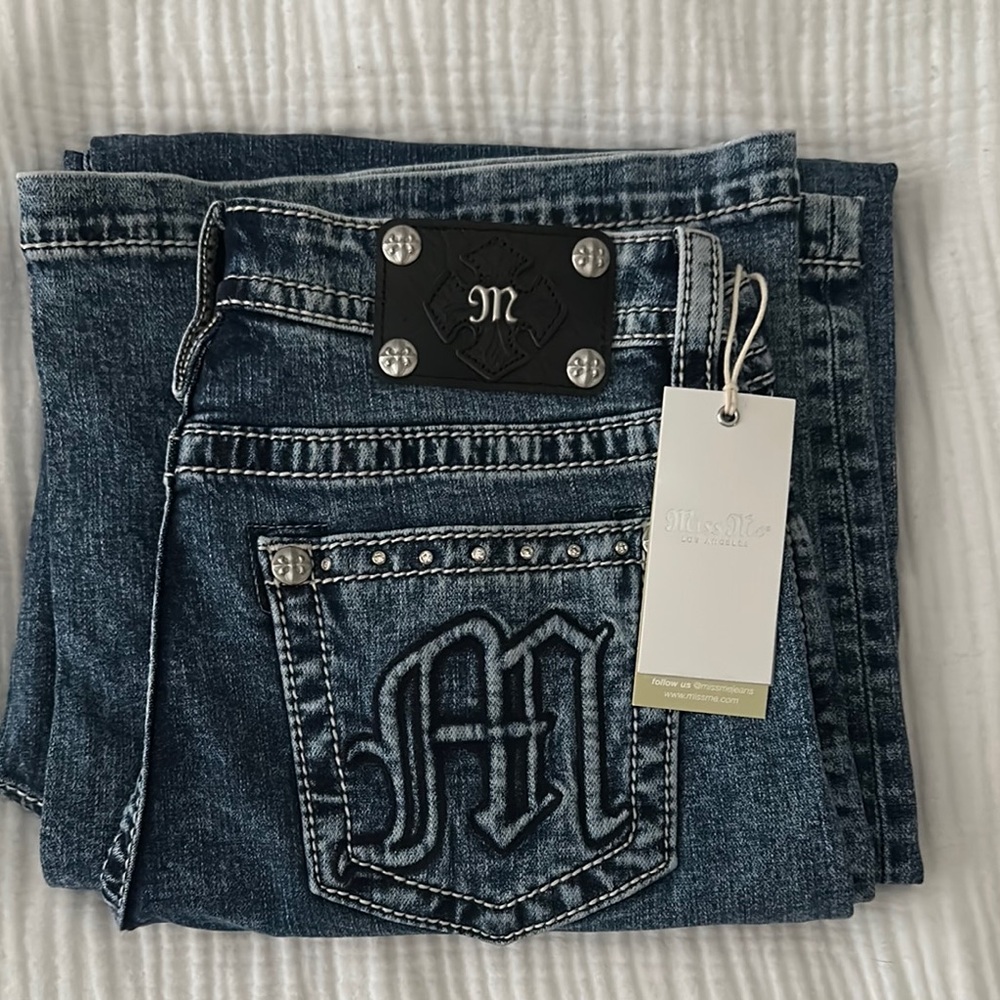 Miss Me Blue Flare & Wide Leg Jeans